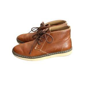 J&M Kids Tan Leather Dress Shoes